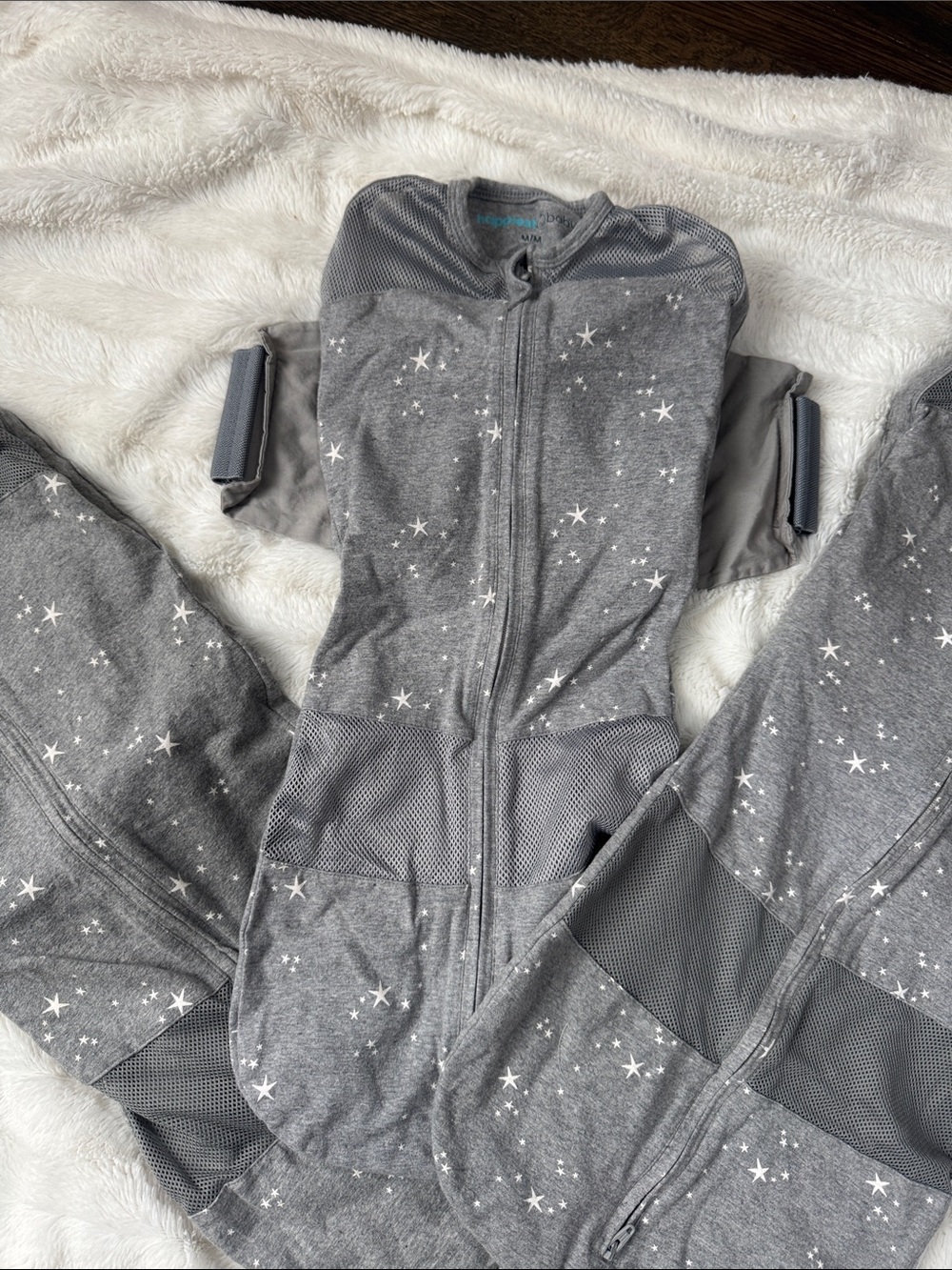 SNOO Grey Sleep Sacks with White Star Print from Happiest Baby BUNDLE